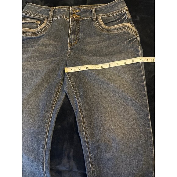 Cato Premium Bootcut Denim Jeans Mid Rise Women's 10P (32X30) Cotton Blend - Picture 13 of 13
